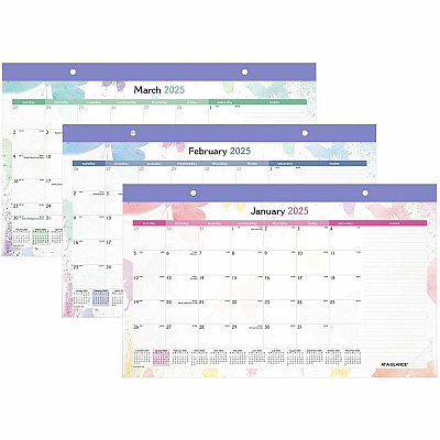 At-A-Glance WatercolorsDesk Pad Calendar (SK91705)