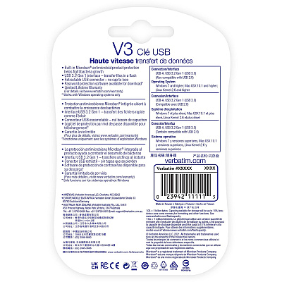 Verbatim 16GB Store 'n' Go V3 USB 3.2 Gen 1 Flash Drive - Gray (49172)