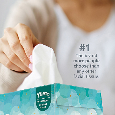 Kleenex Professional Facial Tissue in Flat Tissue Boxes (KCC21195)