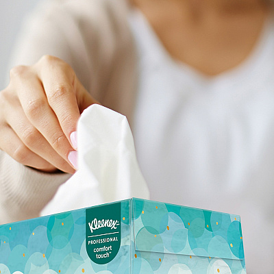 Kleenex Professional Facial Tissue in Flat Tissue Boxes (KCC21195)