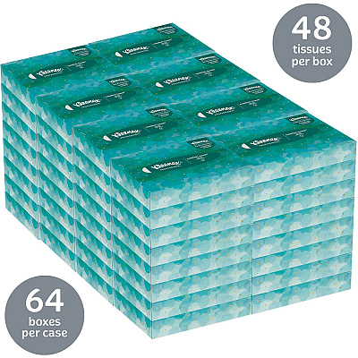 Kleenex Professional Facial Tissue in Flat Tissue Boxes (KCC21195)