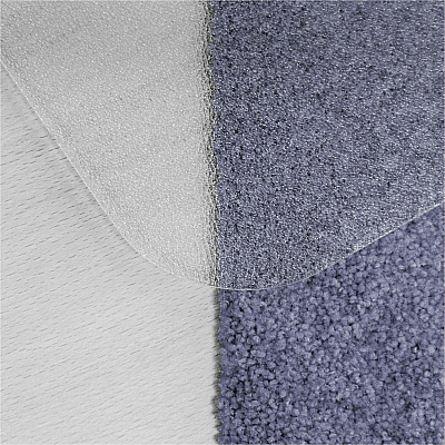 Cleartex Anti-Slip Rectangular Chair Mat Hard Floors and Carpet Tiles - 48" x 60" (FLR1215020ERA)