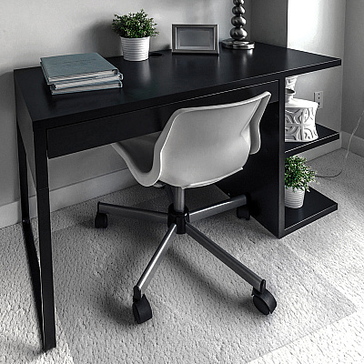 Cleartex Anti-Slip Rectangular Chair Mat Hard Floors and Carpet Tiles - 48" x 60" (FLR1215020ERA)