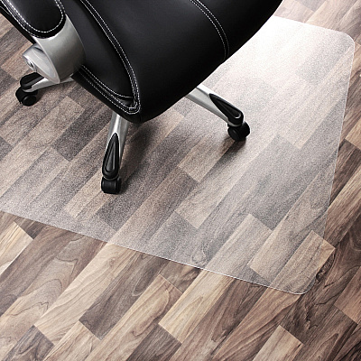 Cleartex Anti-Slip Rectangular Chair Mat Hard Floors and Carpet Tiles - 48" x 60" (FLR1215020ERA)