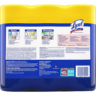 LYSOL Disinfecting Wipes 3-pack (RAC82159PK)