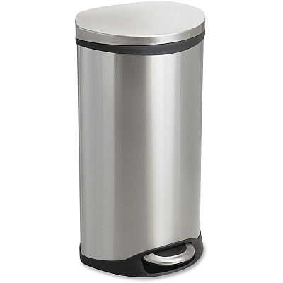 Safco Ellipse Hands Free Step-On Receptacle (SAF9902SS)