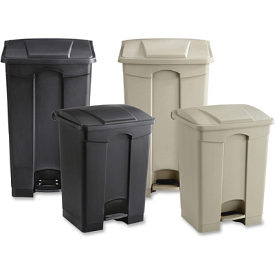 Safco Plastic Step-on Waste Receptacle (SAF9923BL)