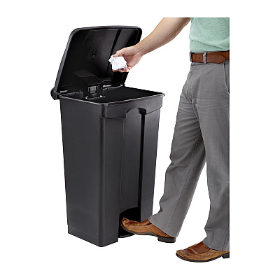 Safco Plastic Step-on Waste Receptacle (SAF9923BL)