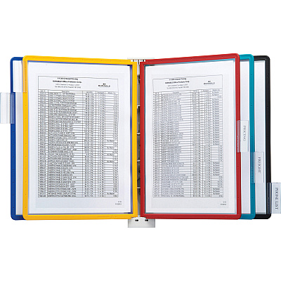Durable SHERPA Angled Partition Wall Reference Display System (DBL555200)