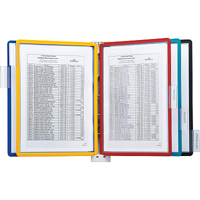 Durable SHERPA Angled Partition Wall Reference Display System (DBL555200)