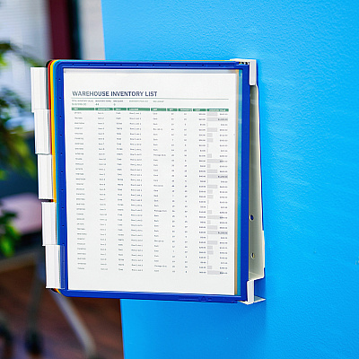 Durable SHERPA Angled Partition Wall Reference Display System (DBL555200)