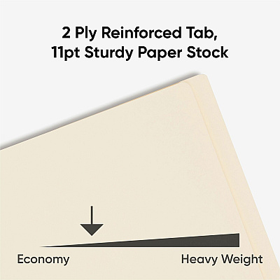 Smead Straight Tab Cut Letter Recycled Fastener Folder (SMD34220)
