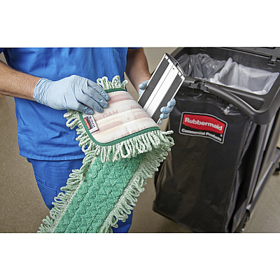 Rubbermaid Commercial HYGEN 60" Microfiber Dust Mop (RCPQ460GRE)