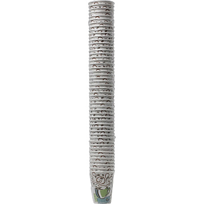 Dixie PerfecTouch 8 oz Insulated Wrapped Paper Hot Coffee Cups by GP Pro (DXE5338CDWR)