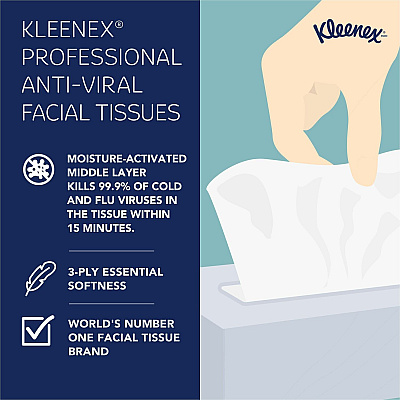 Kleenex Professional Anti-Viral Facial Tissue (KCC21286)