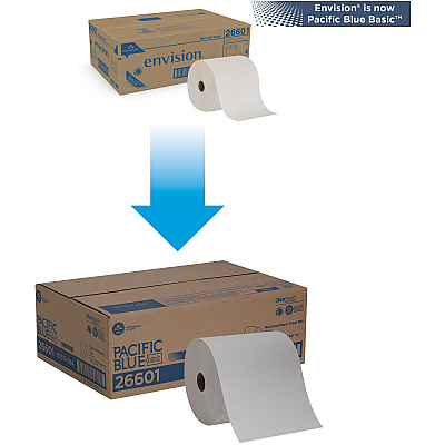 Pacific Blue Basic Recycled Paper Towel Roll (GPC26601)