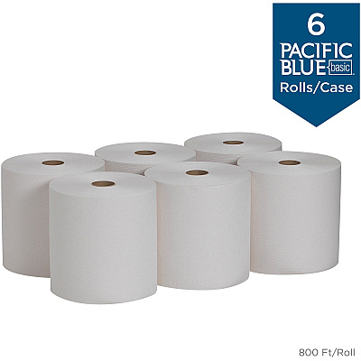 Pacific Blue Basic Recycled Paper Towel Roll (GPC26601)