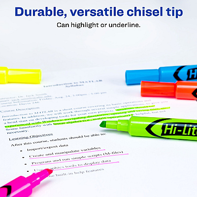 Avery Hi-Liter Desk-Style Highlighters (AVE98034)