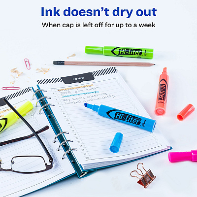 Avery Hi-Liter Desk-Style Highlighters (AVE98034)
