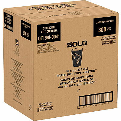 Solo 16 oz Bistro Design Hot Cups (SCCOF16BI0041)