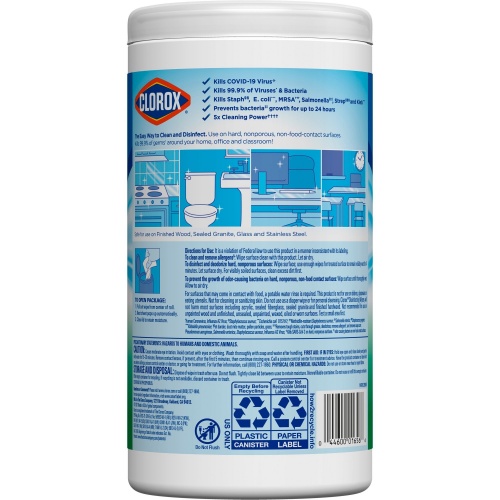 Clorox Disinfecting Wipes, Bleach-Free Cleaning Wipes (01656)