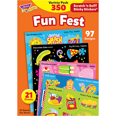 TREND Fun Fest Stinky Stickers Variety Pack (TEPT83906)