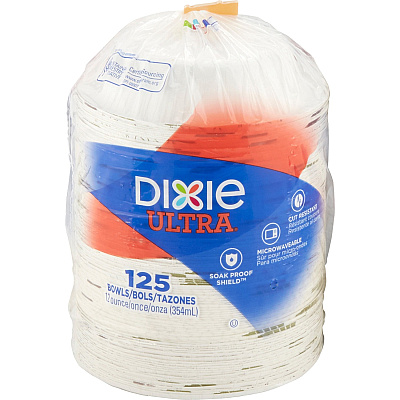 Dixie Ultra Pathways 12 oz Heavyweight Paper Bowls by GP Pro (DXESXB12WSPK)