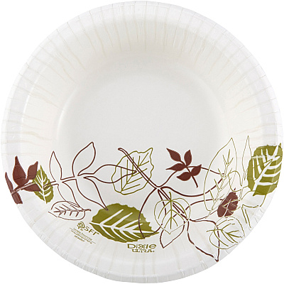 Dixie Ultra Pathways 12 oz Heavyweight Paper Bowls by GP Pro (DXESXB12WSPK)