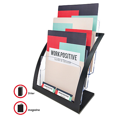 deflecto Contemporary Literature Holder (DEF693704)
