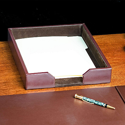 Dacasso Bonded Leather Letter Tray (A3601)