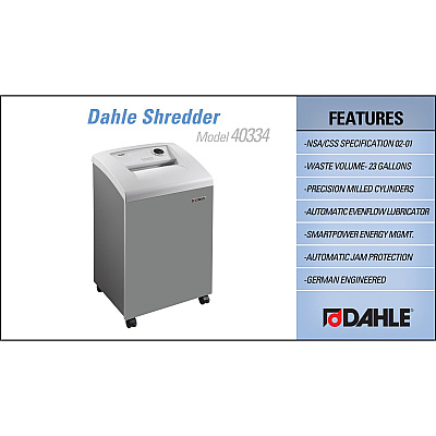 Dahle 40334 High Security Paper Shredder
