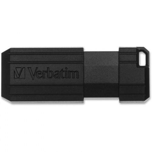 Verbatim 32GB PinStripe USB Flash Drive - Black (49064)