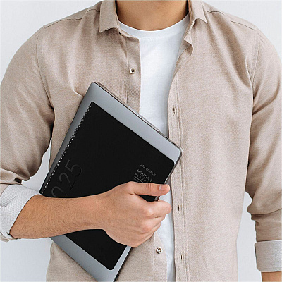 AT-A-GLANCE Contemporary Monthly Planner, Premium Paper, 11 x 9, Black Cover, 12-Month (Jan to Dec): 2026 (70260X05)