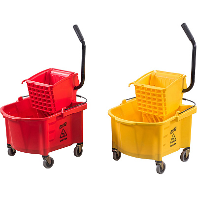 Genuine Joe Splash Shield Mop Bucket/Wringer (GJO18800)