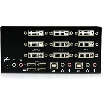 StarTech 2 Port Triple Monitor Dvi Usb Kvm (SV231TDVIUA)