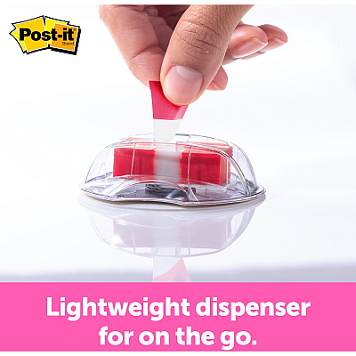 Post-it Flags in Desk Grip Dispenser (MMM680HVRD)