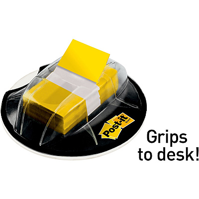 Post-it Flags in Desk Grip Dispenser (MMM680HVYW)