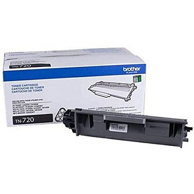 Brother Genuine TN720 Mono Laser Black Toner Cartridge