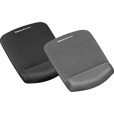 Fellowes PlushTouch Mouse Pad Wrist Rest with Microban - Graphite (9252201)