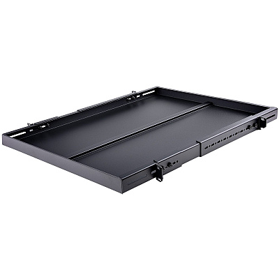 StarTech 1u Adjustable Mounting Depth Rack Mount Shelf - Heavy Duty Fixed Server Rack Cabinet Shelf - 330 Lb / 150kg - Fixed Rack Shelf (ADJSHELFHD)