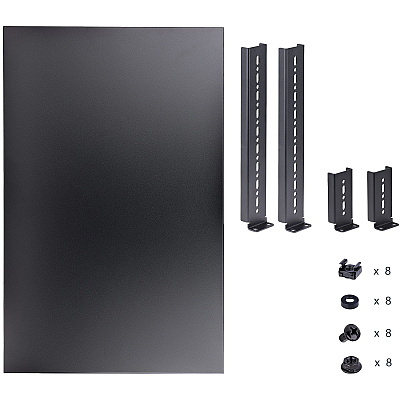 StarTech 1u Adjustable Mounting Depth Rack Mount Shelf - Heavy Duty Fixed Server Rack Cabinet Shelf - 330 Lb / 150kg - Fixed Rack Shelf (ADJSHELFHD)