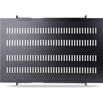 StarTech 1u Adjustable Mounting Depth Vented Rack Mount Shelf - Heavy Duty Fixed Server Rack Cabinet Shelf - 330lbs / 150kg (ADJSHELFHDV)