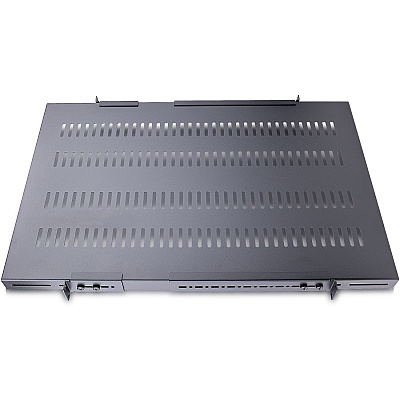 StarTech 1u Adjustable Mounting Depth Vented Rack Mount Shelf - Heavy Duty Fixed Server Rack Cabinet Shelf - 330lbs / 150kg (ADJSHELFHDV)