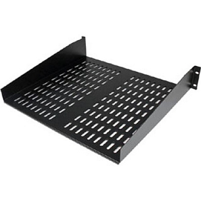 StarTech 2u 16in Universal Vented Rack Mount Cantilever Shelf - Fixed Server Rack Cabinet Shelf - 50lbs / 22kg - 16in Deep (CABSHELFV)