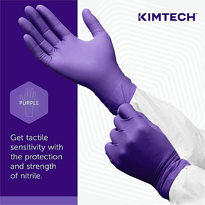 KIMTECH Purple Nitrile Exam Gloves - 12" (KCC50602)