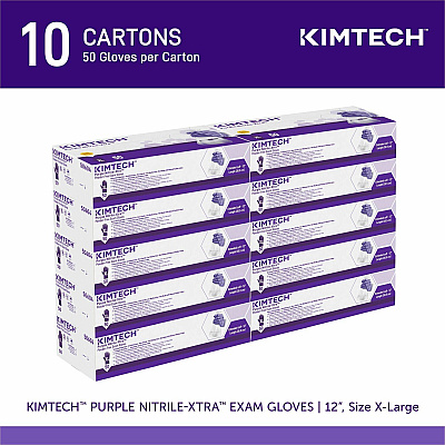KIMTECH Purple Nitrile Exam Gloves - 12" (KCC50604)
