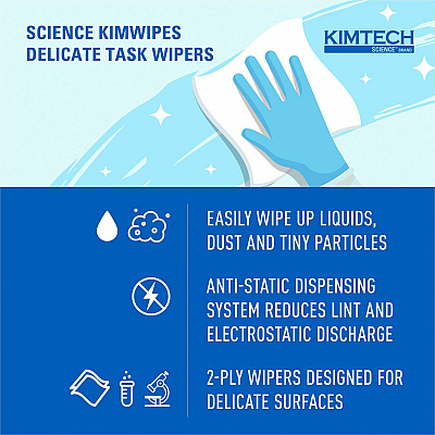 KIMTECH Science Kimwipes Delicate Task Wipers (KCC34721)
