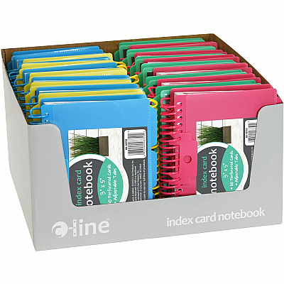 C-Line Spiral Bound Index Card Notebook with Index Tabs (CLI48750)