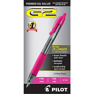 Pilot G2 -7 Retractable Gel Roller Pens (PIL31174)