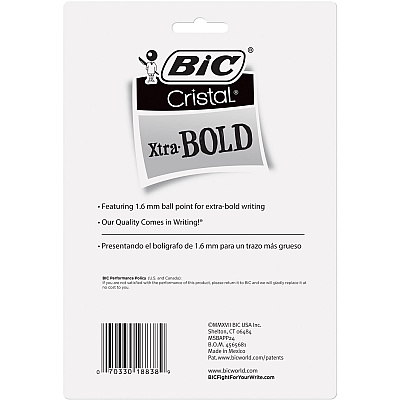 BIC Cristal Ballpoint Pen (BICMSBAPP241AST)